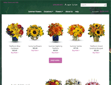 Tablet Screenshot of millerfloristandgifts.com